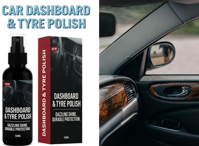 Flawls Liquid Car Polish for Dashboard, Tyres, Chrome Accent(100 ml, Pack of 1)