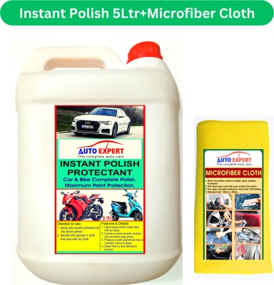 Auto Expert Liquid Car Polish for Exterior, Dashboard, Bumper, Tyres, Windscreen(5 L, Pack of 2)