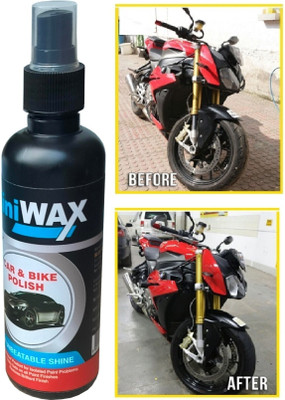 CLINIWAX Liquid Car Polish for Leather, Exterior, Dashboard, Chrome Accent, Bumper, Windscreen, Metal Parts, Tyres(200 ml, Pack of 1)