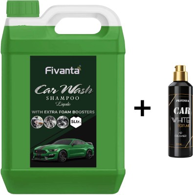 FIVANTA Liquid Car Polish for Bumper, Chrome Accent, Dashboard, Exterior, Headlight, Leather, Metal Parts, Tyres, Windscreen(5200 ml, Pack of 2)