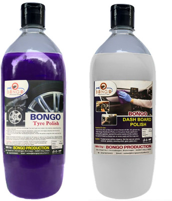 bongoproduction Paste Car Polish for Dashboard, Tyres, Leather(2000 ml)