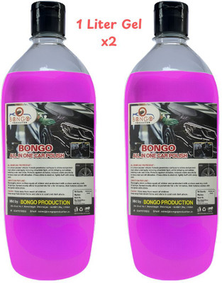 bongoproduction Paste Car Polish for Tyres, Dashboard, Leather, Metal Parts, Chrome Accent, Bumper(2000 ml)