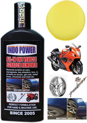 INDOPOWER ZLLL-1201-ALL -IN ONE VEHICLE SCRATCH REMOVER 100ml.+ One Foam Applicator Pad. Car Washing Liquid(100 ml) INDOPOWER ZLLL-1201-ALL -IN ONE VEHICLE SCRATCH REMOVER 100ml.+ One Foam Applicator Pad. Car Washing Liquid(100 ml)