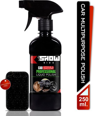 SHOWRIDE Liquid Car Polish for Dashboard, Leather(250 ml, Pack of 1)