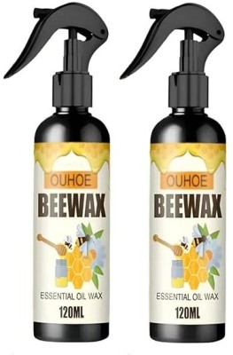 RS ENTERPRISE Natural Beewax Furniture Polish for Shelves, Doors, Tables, Chairs, Floor, Set 2(400 ml)