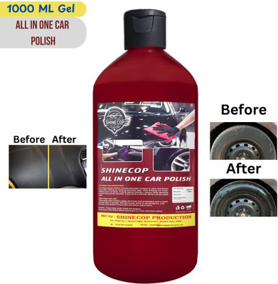Shinecop Paste Car Polish for Tyres, Dashboard, Leather, Metal Parts, Chrome Accent(1000 ml)