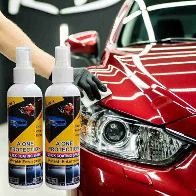 chemco Liquid Car Polish for Metal Parts, Headlight, Dashboard, Tyres, Chrome Accent, Leather, Exterior(400 ml, Pack of 2)