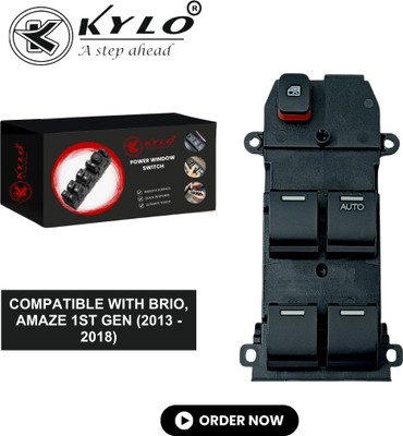 KYLO Main Power Window Switch Honda Amaze/ brio Right with Black Finish Car Power Window Switch