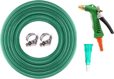 HVG TRADERS Water Hose Pipe with High Pressure Lever Spray Gun Spray Gun