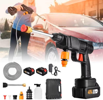 KINGFORU Wireless Car Pressure Washer, High Pressure Spray Machine Multi-Purpose SprayGun Pressure Washer