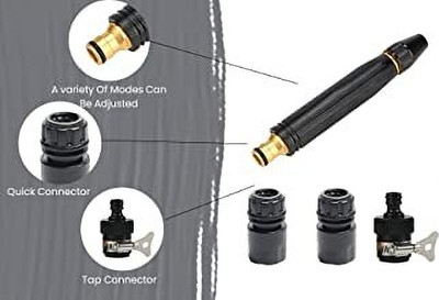 Coozico Nozzle Spray Water Gun Water Jet Hose Nozzles Pipe For Gardening, Bike Car Spray Gun