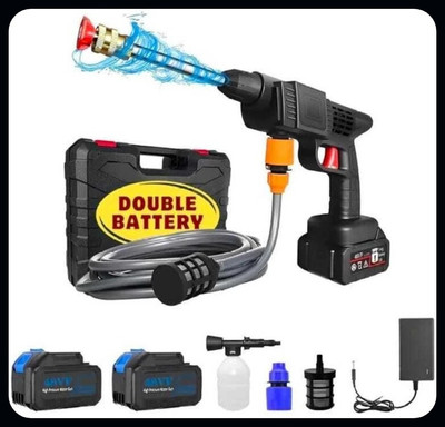 Yogmaan Wireless High Pressure Car Washer & Car Cleaning 48V Rechargeable(Dabal betri)-A Spray Gun
