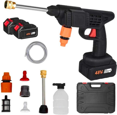 KINGFORU Cordless Portable Wireless Pressure Washer Gun Car pressure gun 48v Spray Gun