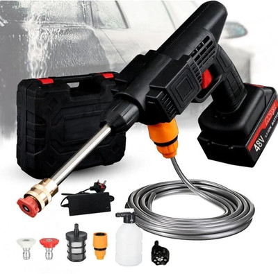 KINGFORU Cordless 48V Electric Car Power Washer Gun With Accessories Pressure Washer