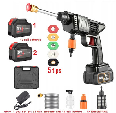 Jemply Cordless 48V Wireless High Pressure Car Washer Gun cordless Pressure Washer