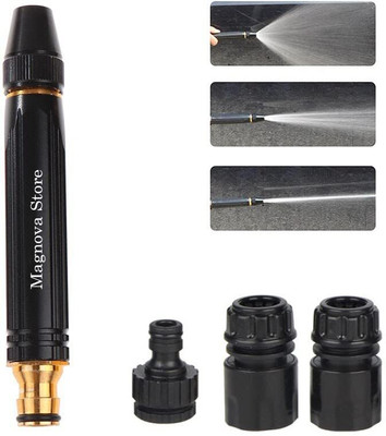 SKYVOKES Brass Nozzle Water Spray Gun 1/2'' Water Jet Hose Nozzles Hose Pipe Spray Gun Spray Gun
