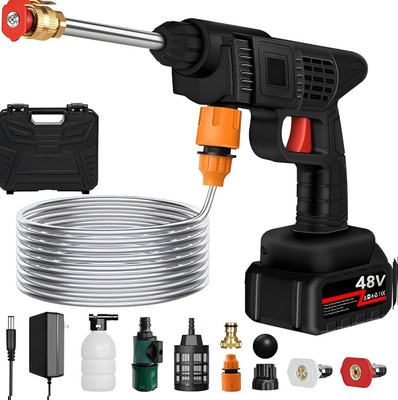 Cathiya sales Cordless Portable Wireless Pressure Washer Gun 48V 12000mah Pressure Water Gun Pressure Washer