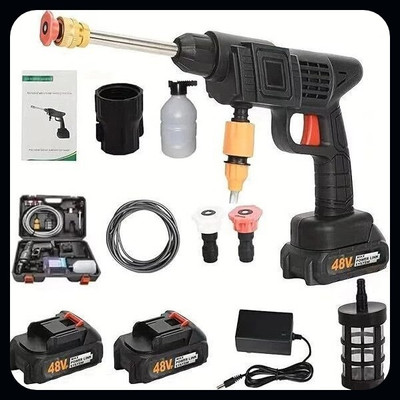 Yogmaan Car Washer High Pressure Gun-Car Washing 48V Rechargeable Electric(2 BATRI)-A Spray Gun