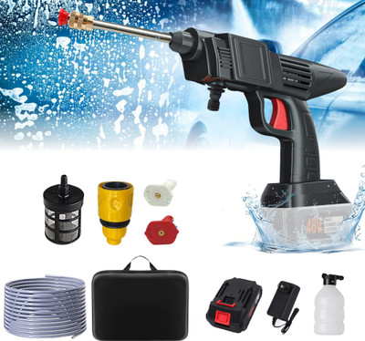 Allova High Pressure Car Washer 48V Cordless Powerful Washer Gun with Foam Sprayer Pressure Washer