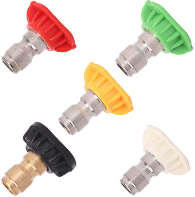 QUIMP Set of 5 Angle Nozzle QD (Quick Disconnect) Accessory Pressure Washer