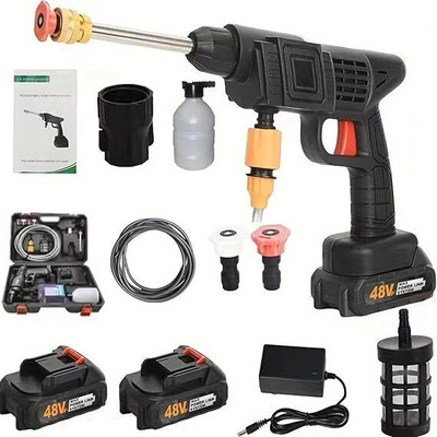 PUTHVIJI Car Washer High Pressure Gun-Car Washing 48V Rechargeable Electric(2 BATRI) Spray Gun