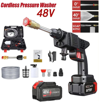 SELVIE Cordless Pressure Washer, 700W 48V Wireless High Pressure Car Washer Gun Pressure Washer