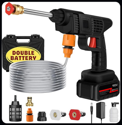 Yogmaan Wireless High Pressure Car Washer & Car Cleaning 48V Rechargeable Gun Machine-A Pressure Washer