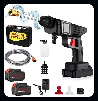 BHAVSHATRI Cordless Portable Wireless Pressure Washer Gun 48V (DABUL BATRI)-A Spray Gun
