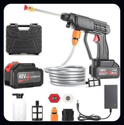 BHAVSHATRI Pressure Nozzle Washing Gun 48V Portable Pressure Washer with Fast Charager-A Spray Gun