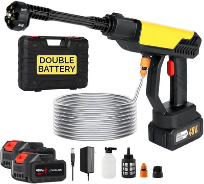 Tazomi 48V Cordless Portable Water Gun for Car Wash Bike Washing Nozzle and 5M HosePipe Pressure Washer