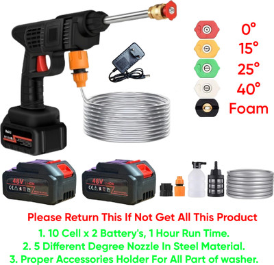 Washify Cordless Car Washer High Pressure 48V Rechargeable Electric Pressure Washer Gun Pressure Washer