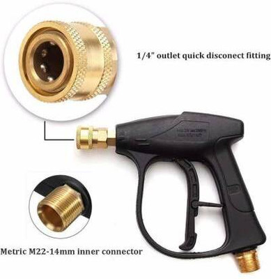VIPARTH High Pressure Water Spray Gun, Foam Canon & Brass Quick Release Connector Spray Gun