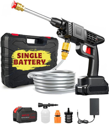 LUXORIO Cordless Battery Powered Car Washer high Pressure Spray Gun