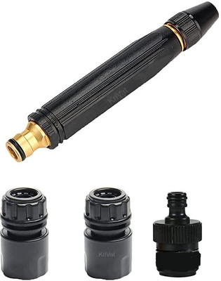 SEVENSPACE High Pressure Washing Water Gun,Nozzle Kit with 3 Pcs PVC Hose Quick Connector Spray Gun