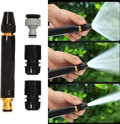 primetreads High Pressure Washing Water Gun,Nozzle Kit with 3 Pcs PVC Hose Quick Connector Spray Gun