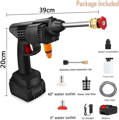 Verasis Portable Pressure Washer gun with Rechargeable Battery 12000mah Pressure Washer
