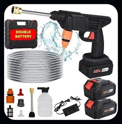 Yogmaan Cordless Portable Wireless Pressure Washer Gun 48V( Double Battery)-A Pressure Washer