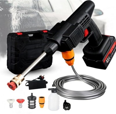 roxfire High Pressure Nozzle Washing Gun 48V Portable Pressure Washer with Fast Charager Pressure Washer