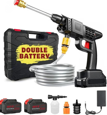 KINGFORU Double Battery Cordless 48V Electric Car Pressure Washer Gun Pressure Washer