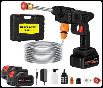 Yogmaan Portable Wireless Pressure Washer Gun (Double_Batteryun 48V)-A Pressure Washer
