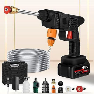 VKLUXE Cordless Portable Wireless Pressure Washer Gun 48V (1 batri) Spray Gun