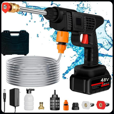 Yogmaan Cordless Portable Wireless Pressure Washer Gun 48V 12000mah High PressureWater-A Pressure Washer