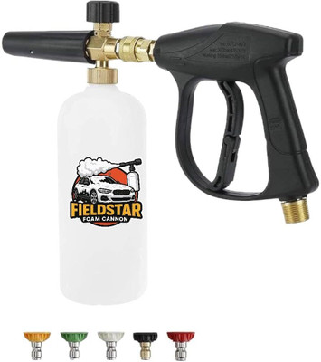 Fieldstar Pressure Washer Gun with Foam Cannon – 5 Spray Nozzles & 1L Bottle,Quick Connect Pressure Washer