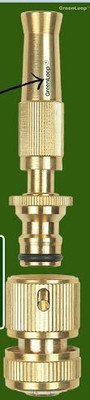 FIVANIO Brass Nozzle Water Spray Gun Water Jet Hose Nozzles Hose Pipe Spray Gun Spray Gun