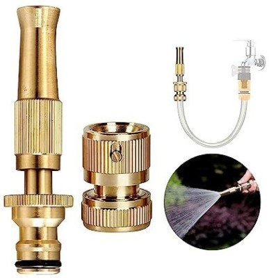 milaasha Brass Nozzle Water Spray Gun Water Hose Nozzles for Garden Hoses, Spray Gun