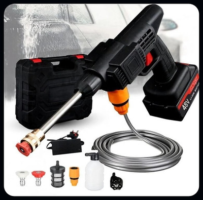 Yogmaan Cordless 48V Electric Car Power Washer Gun With Accessories-A Pressure Washer