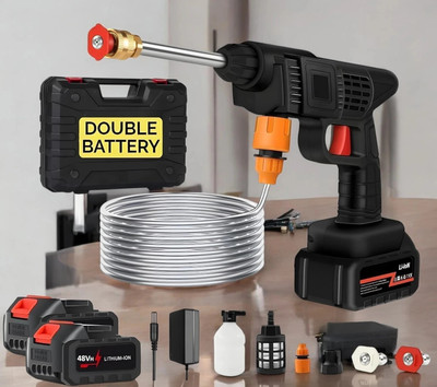 EASYCART Cordless Portable Pressure Washer 48V 12000mAh | Gun with Foam | Double Battery| Pressure Washer