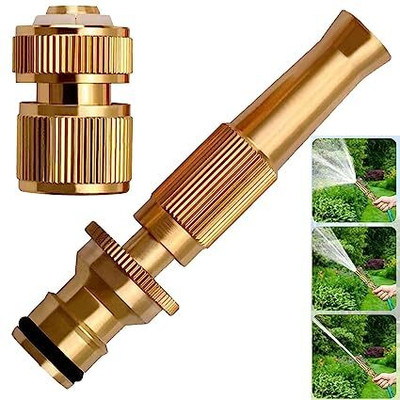 Fulkiza New brass spray gun for car and bike washing and gardening havy brass Material Spray Gun