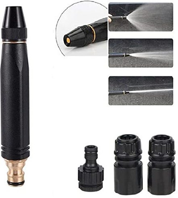 KDG TREADS High Pressure Washing Water Gun,Nozzle Kit with 3 Pcs PVC Hose Quick Connector Spray Gun