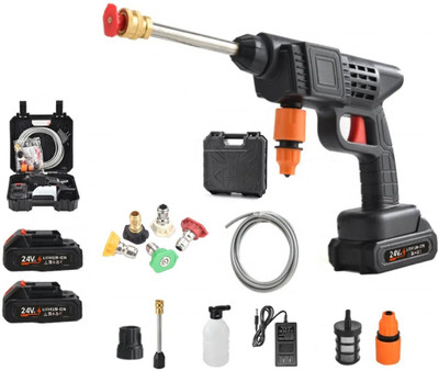 Rexmon 48V High Power Wireless Pressure Washer gun with 5 uses tips & 2 batteries Pressure Washer